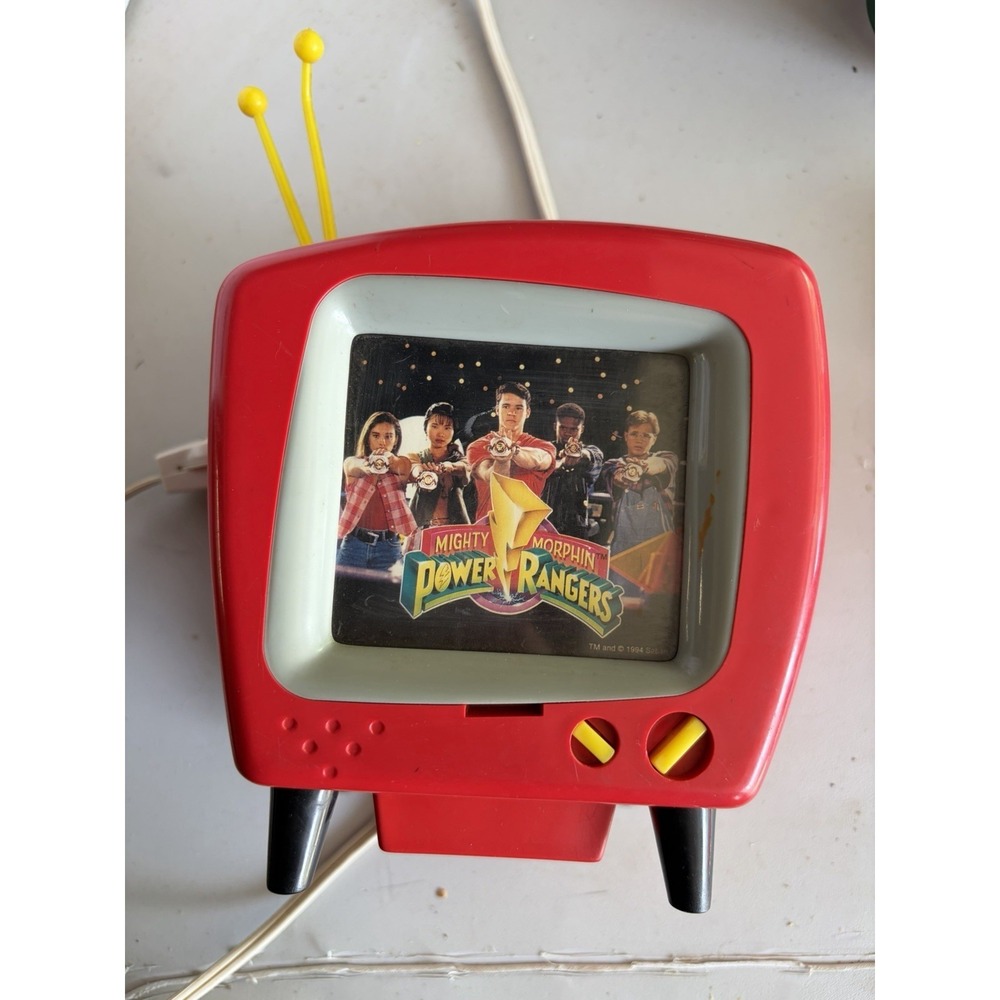Original Mighty Morphin Power Rangers Red TV Projector 1994 Needs Lightbulb
